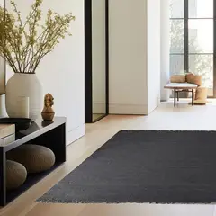 IDETEX - Alfombra Yute Bombay 240x340 cm Negro