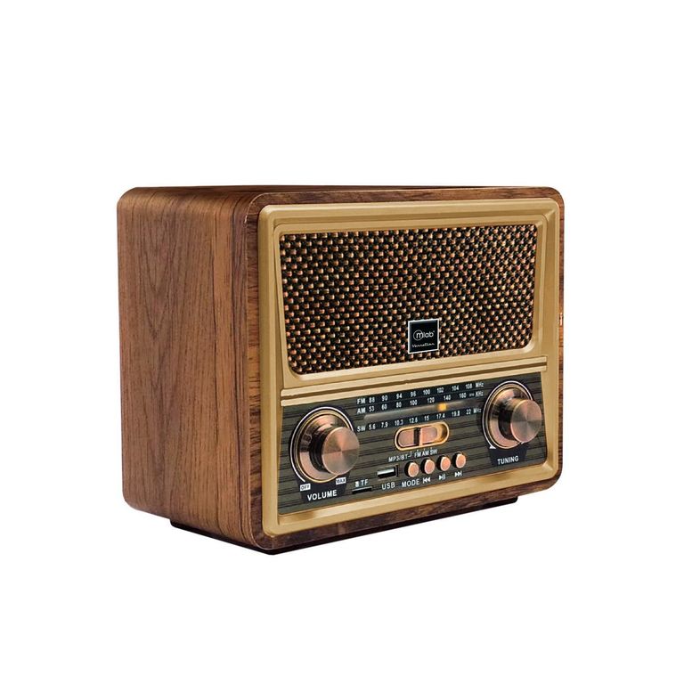 Radio Retro Vennetian Bluetooth Fm/ Am/ Sw Slot Usb/ Tf 10W