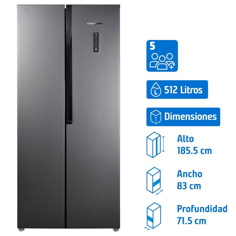 Refrigerador Side by Side No Frost 512 Litros Inox RNF-520IN