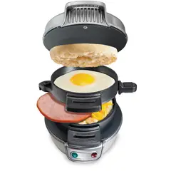 HAMILTON BEACH - Sandwichera Breakfast Maker 600 W SDW-25475-CL