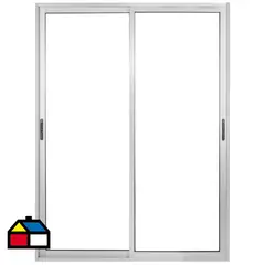 TERMOHOME - Ventana corredera Aluminio Corredera 150x100 cm Vidrio Termopanel Mate o gris