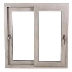 TERMOHOME - Ventana corredera PVC Corredera 150x100 cm Vidrio Termopanel Madera Monument