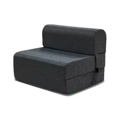 MANTAHUE - Sofá Cama Genova Gris Oscuro 120x165x18 cm
