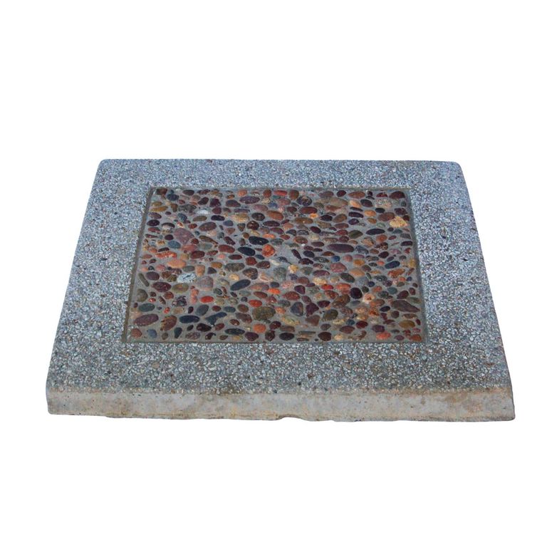Pastelon 50x50 pañuelo borde blanco