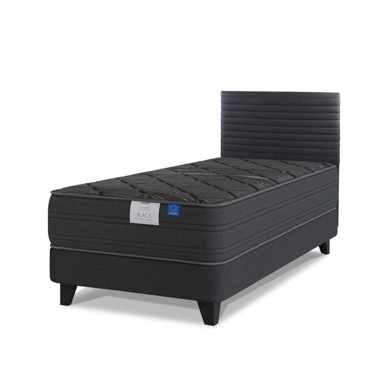 FLEX Cama 1.5 plazas Europea Black Gris