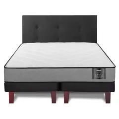 FLEX - Cama 2 Plazas Europea Star Gris