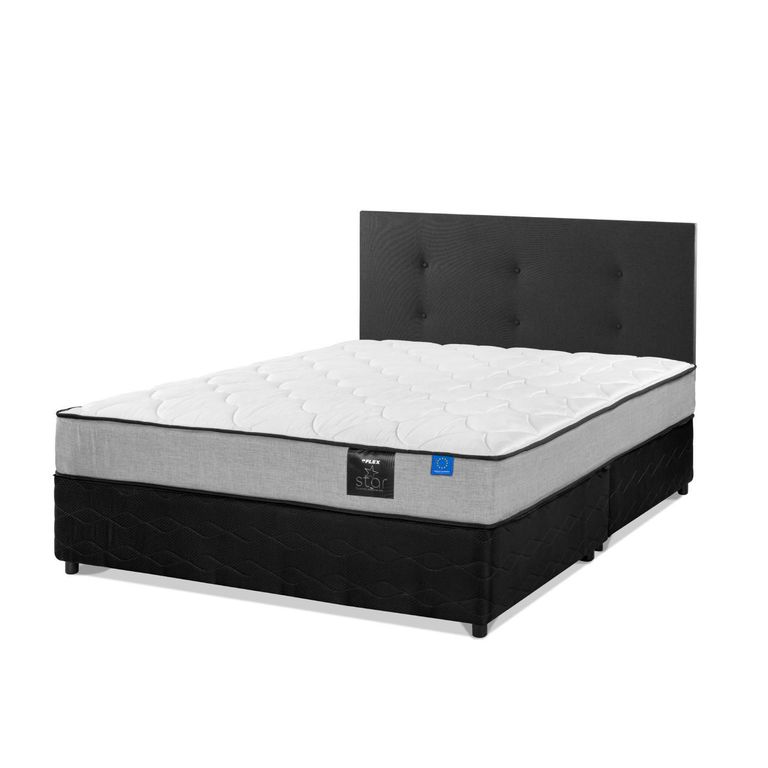 FLEX Cama 2 plazas Americana Star Gris