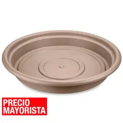 CASA BONITA - Base de plástico para macetero n°4 10 cm taupe