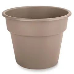 CASA BONITA - Macetero de Plástico 22.8x17.8 Taupe