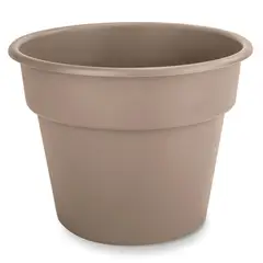 CASA BONITA - Macetero de plástico n°10 28 cm taupe