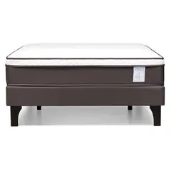 ROSEN - Cama Full de Estructura Europea New style 4 plus Café