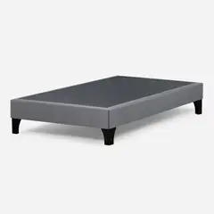 ROSEN - Set Base Cama 1 plaza Gris Café