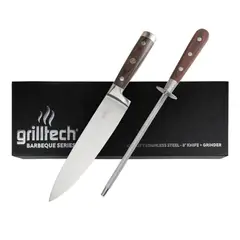 GRILLTECH - Cuchillo chef 8" + chaira