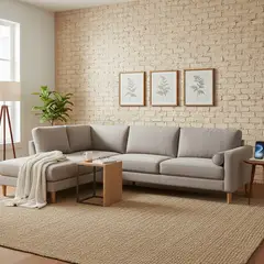 CIC - Sofá 5 cuerpos Belfast 290x86x87 cm Beige