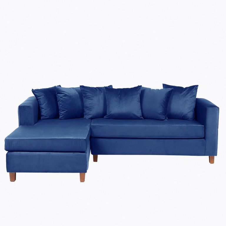 Sofá Seccional 4 cuerpos Malaga 171x87x245 cm Azul