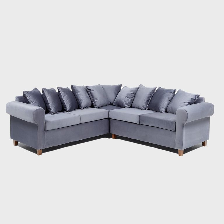 Sofá Seccional 5 cuerpos Asturias 248x93x244 cm Azul