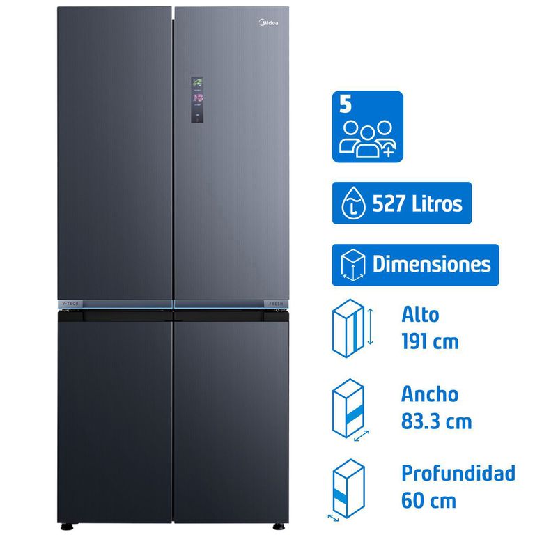 Refrigerador Perfect Fit Multidoor No Frost 474 Litros Inox MDRMD706BIE70