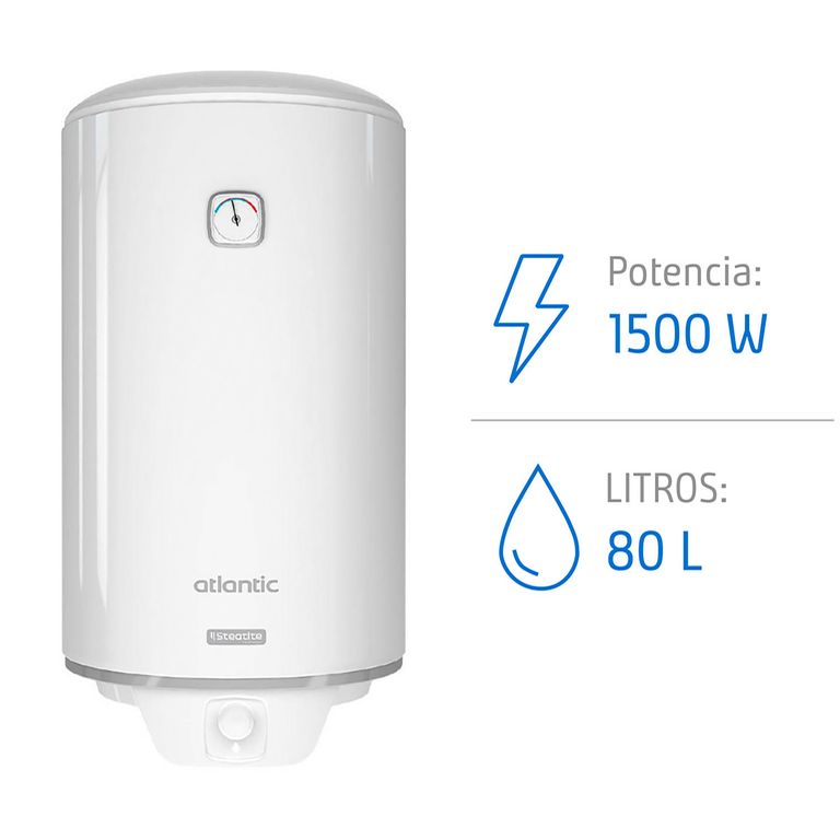 Termo Eléctrico 80 Litros 1500 W de Muro
