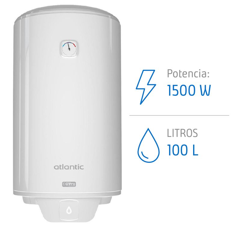Termo Eléctrico 100 Litros 1500 W de Muro