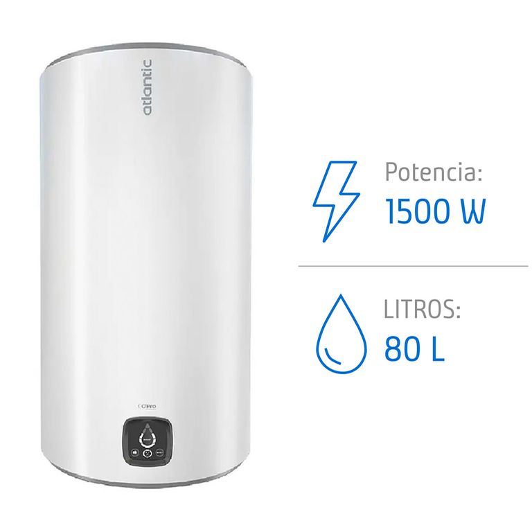 Termo Eléctrico 80 Litros 1500 W de Muro