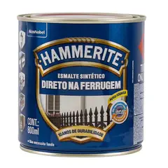 HAMMERITE - Esmalte Directo sobre Óxido Anticorrosivo Hidrorepelente Tarro 0.8 l Brillante Gris