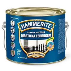 HAMMERITE - Esmalte Directo sobre Óxido Anticorrosivo Hidrorepelente Tarro 2.4 l Brillante Blanco
