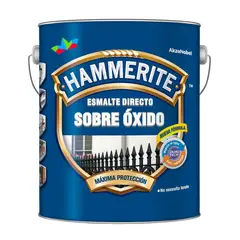 HAMMERITE - Esmalte Directo sobre Óxido Anticorrosivo Hidrorepelente Tarro 0.8 l Brillante Negro