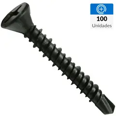 MAMUT - Tornillo Autoperforante Cabeza Phillips Fibrocemento 1-3/4 " 3.9 cm 100 Unidades