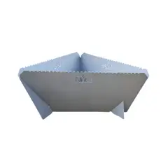 ÑUKE - Fogón Onix 500 a Leña Metal Plata