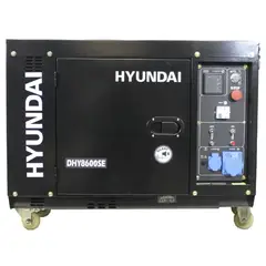 HYUNDAI - Generador a Diésel Partida Eléctrica 6000 W 12 l