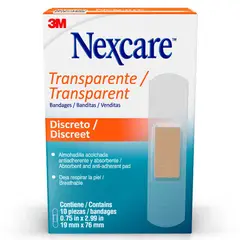 NEXCARE - Parche Transparente Para Curación 10 Unidades