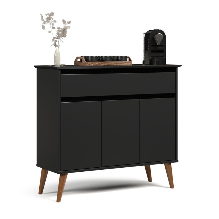 Buffet Zeus Negro 93x35x83 cm