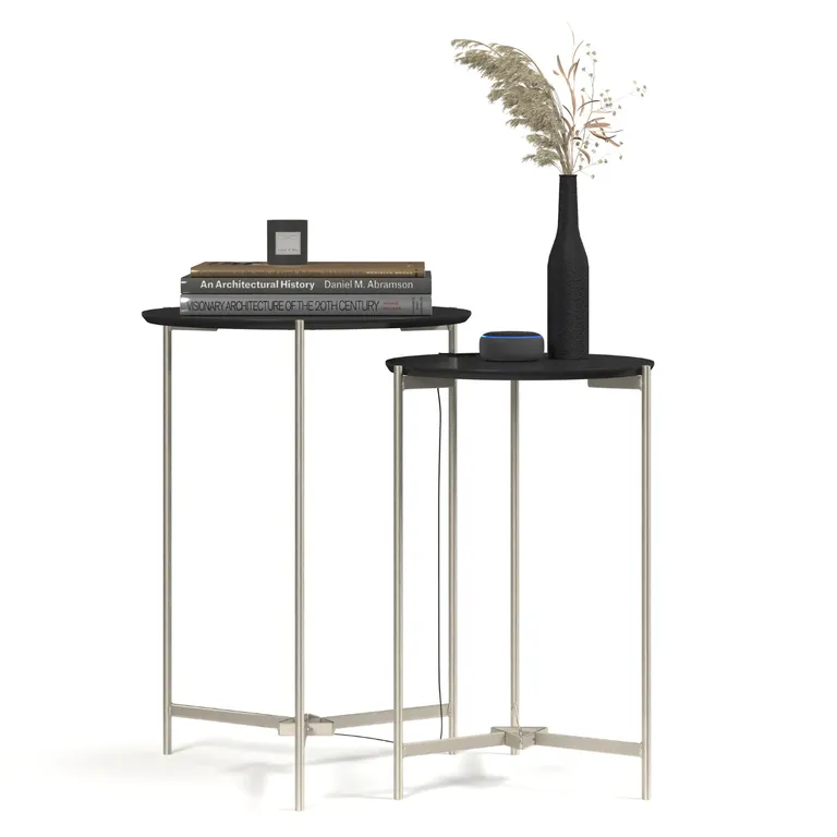 Juego de mesas Prism Negro 41.5x93x63 cm