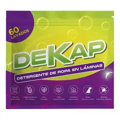 GENERICO - Láminas de Detergente Concentrado para Ropa 60 Lavados Sin Aroma