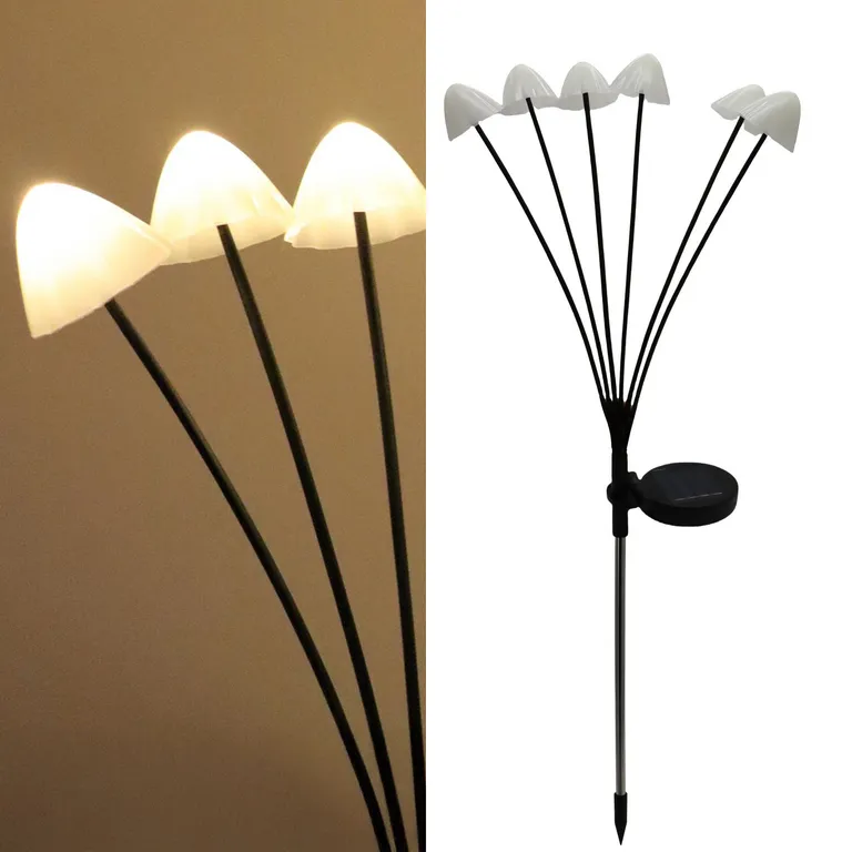 Estaca Solar Seta 6 Piezas 1 W IP 44 1 lm Luz Cálida