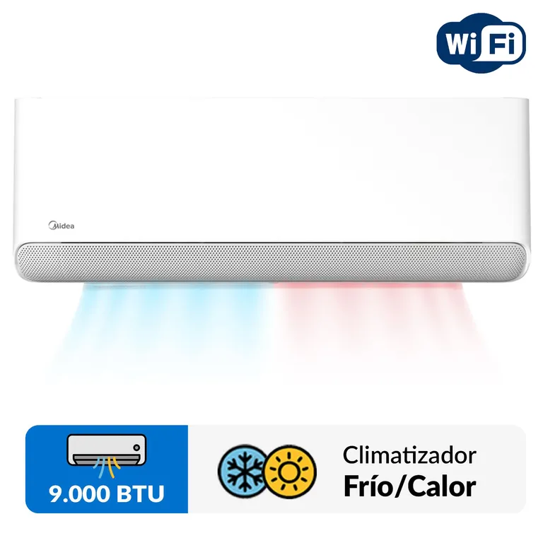 Aire Acondicionado Split Inverter 9000 BTU Breezeless wifi