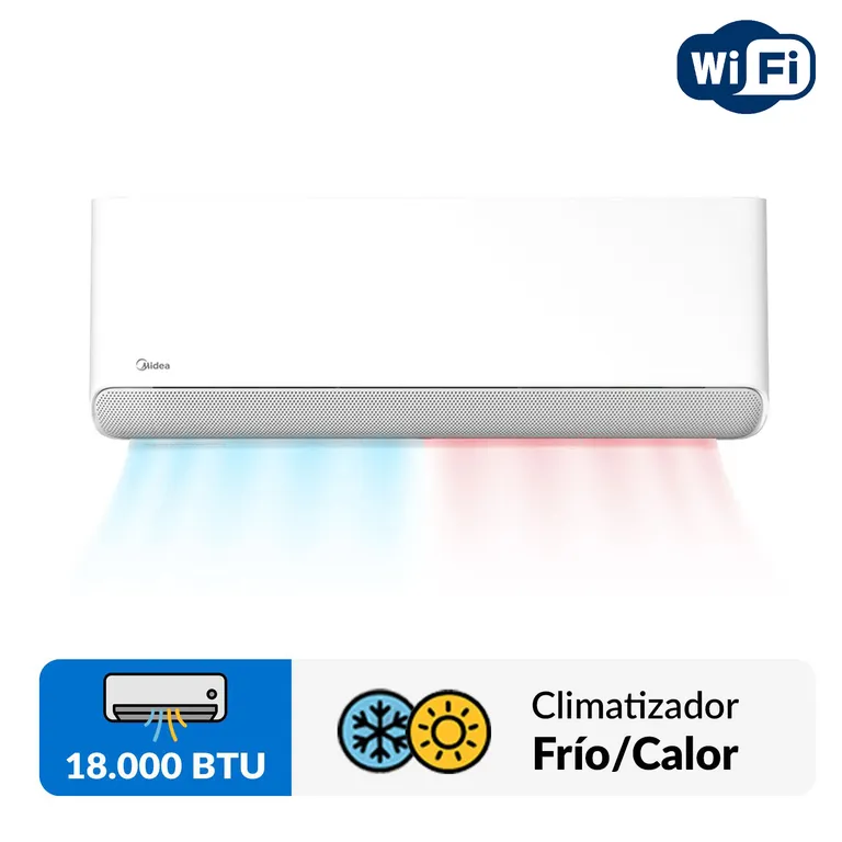 Aire Acondicionado Split Inverter 18000 BTU Breezeless wifi
