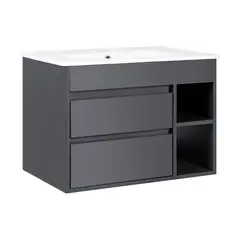 STRETTO - Mueble de Baño París Dark Grey 61x50x45 cm