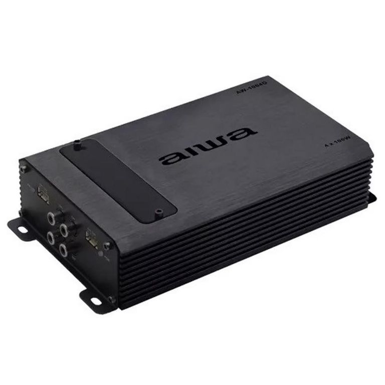 Amplificador 4 Canales 400w para Sistema de Audio Auto Negro