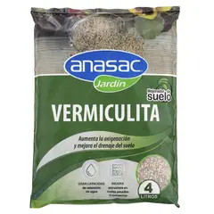 ANASAC - Vermiculita mejorador de suelo 4 litros