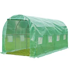 SIGNET - Invernadero Armable Tipo Túnel 12 M2 Jardín Terraza Patio