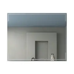 TUHOME - Espejo Pared Forma Rectangular 100x80 cm Gris Terranova