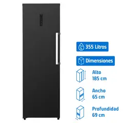 FDV - Refrigerador Single Door No Frost 355 Litros Negro 14040