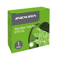 INDURA - Alambre Tubular o Fluxcore E71T-GS c/proteccion Gaseosa incluido 0,8mm