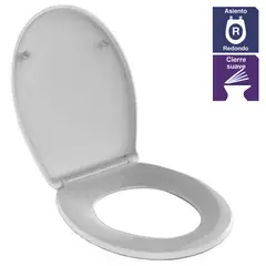 CORSOVALV - Asiento WC Redondo Cierre Suave