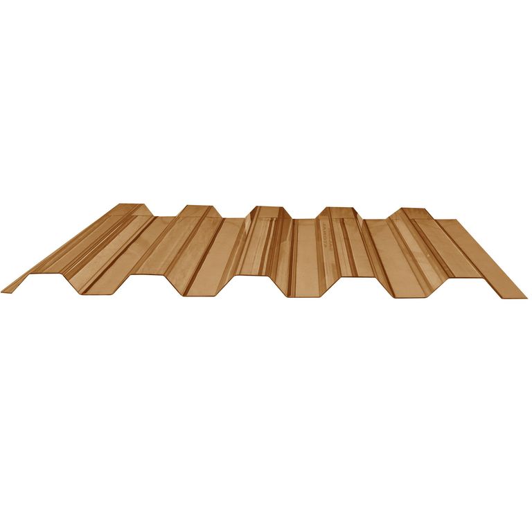 Plancha Policarbonato 0.7 mm 81x366 cm Bronce