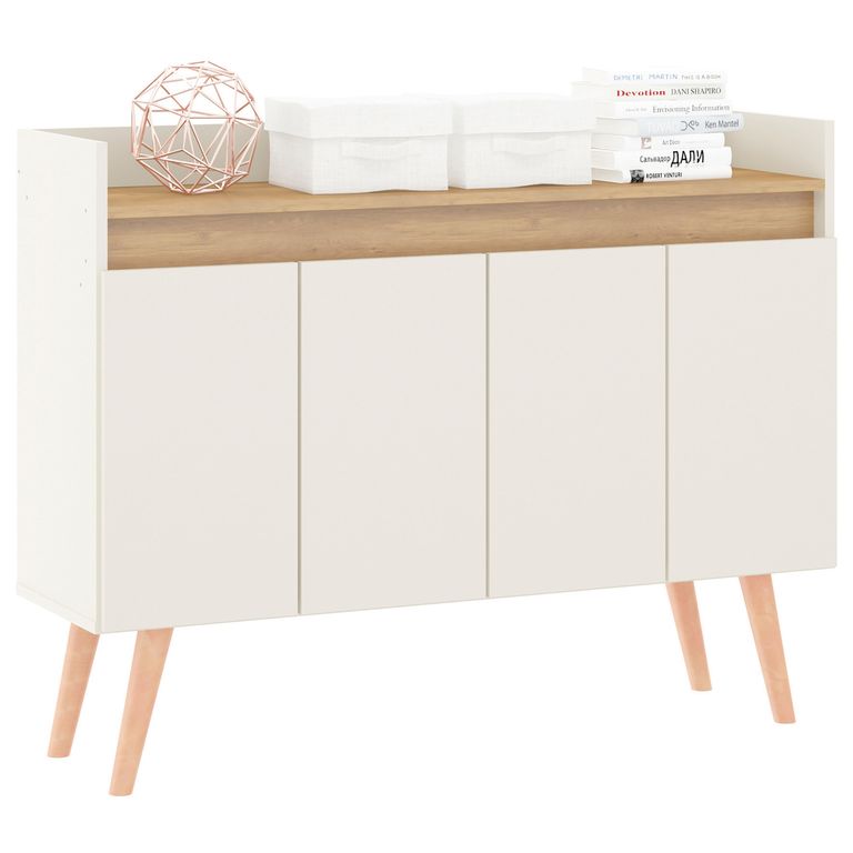 EXIT Buffet Verona Beige/roble 108x32x83.5 cm
