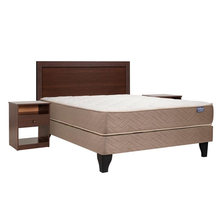 CELTA Cama Europea Bamboo + Set Pamplona 2 Plazas