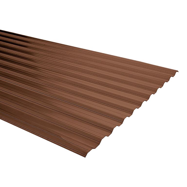 Plancha Policarbonato 0.7 mm 81x200 cm Bronce