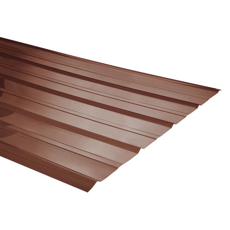 Plancha Policarbonato 5V 0.7 mm 90x300 cm Bronce
